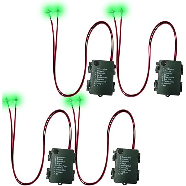 4 Pcs Halloween LED Glowing Eyes - Red Light Effects For Masks & Cosplay With Controller