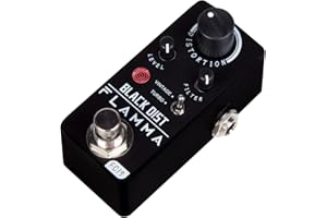 FLAMMA FC19 Distortion Pédale de Distorsion pour Guitare Électrique, Son Vintage Chaleureux, True Bypass