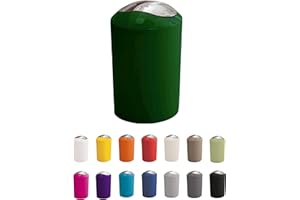 KW "Gleam 5Ltr Swing Bin - Compact Bathroom/Kitchen/Waste Bin (Racing Green)