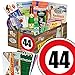 Produktbild 44 Geburtstag Geschenk DDR - SPEZIALITÄTEN Box mit DDR Waren + Geschenkverpackung "Verkehrsschild 44" mit Ostmotiven + gratis DDR Kochbuch + gratis Geschenkkarten – Rotkäppchen Sekt (0,2l), Halberstädter Schmalzfleisch, rote Grütze Himbeer uvm. +++ Ostprodukt DDR Box als Geschenkkorb mit DDR Spezialitäten ++ Geschenk 44. Geburtstagsgeschenke Geschenkkorb für männer geburtstagsgeschenk für Mutter geschenkkörbe Geburtstag 44 Mann Ostgeschenke für Männer Geschenk zum 44. Geburtstag Männer