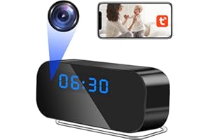 ZGSZ WiFi Espia Camara Oculta, 2.4G/5Ghz WiFi Camara Oculta HD 1080P Mini Reloj WiFi Camara con Vision Nocturna y Deteccion de Movimiento para Vision Remota