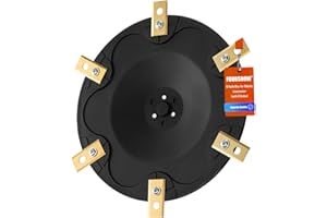 FOURSHOW [Wyposażenie] Talerz na noże + 6 ostrzy kompatybilne z Dreame A1, A1 Pro, tarcza do kosiarki automatycznej do koszenia, tarcza obrotowa