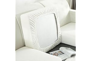 VEAI Sofa Sitzkissenbezug 3/4/2/1 Sitzer Stretch Couch-Kissenbezug Beige/Grau Elastisch Sofa Husse Husse Überzug Bezug Sitzbezüge Kissenbezüge für Sofa Sitzkissen Schonbezug