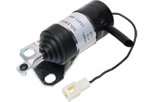 MaySpare 052600-1000 Denso Stop Solenoid 15471-60010 Kubota Fuel Shut Off Solenoid for B1250 B1750 L2900 L4200 12VDC