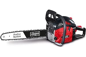 Scheppach Tronçonneuse Thermique CSH46 | Moteur 2T de 46cm3 | Chaîne et guide Procut 46cm | Lubrification automatique de la chaîne | Frein de chaîne intégré | Anti-vibrations & Légère 5910109905