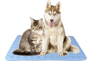 SAFLYSE Tappetino rinfrescante per cani e gatti non tossico/blu (L)