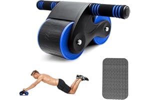 Abdominal Wheel Ab Roller Auto Rebound GLIBBUL Exercise Equipment Core Strength Training for Abs Workout Home Gym Use…