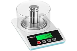 STEINBERG SYSTEMS Steinberg waga precyzyjna SBS-LW-500 (z ochraniaczem, kg/g/ct/tl/lb/oz, 0,01 g, zakres ważenia: 0,05 g - 500 g)