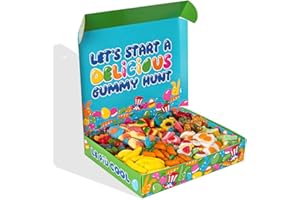 American Uncle Candy box idea regalo per pasqua, migliore amica originale, regalo di compleanno per amica - Scatola di caramelle gommose da 1kg (Happy Easter)