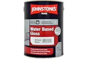 JOHNSTONE'S 5LTR - JOHNSTONES TRADE AQUA GLOSS BRILLIANT WHITE