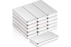 SWIHORAB 16 magneti forti, 20 x 10 x 3 mm, al neodimio, extra forti, magneti per lavagna magnetica, super forti, magneti rettangolari per armadio da cucina, ufficio, lavagna magnetica