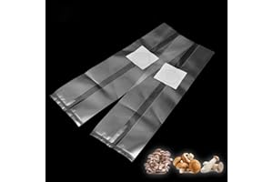 HONFITAT EgBert 10 Stück 250 x 500 x 0,06 mm PVC Pilz Spawn wachsen Beutel Substrat hohe Temperatur vorversiegelbar Garten Zubehör