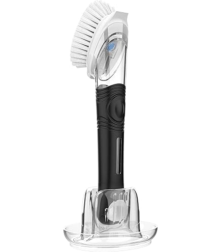 Afwasborstel Met Geïntegreerde Wasmiddeldispenser Vaatborstel Bekerborstel Potborstel Keukenborstel Met Houder Voor Borden Potten Pannen Gootsteenreiniging Handwasborstel