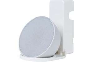 shinar Uchwyt ścienny, uchwyt do Ech0 Pop, oszczędność miejsca, uchwyt Ech0 Pop z wbudowanym zarządzaniem kablami, z potrzebnymi śrubami (biały)