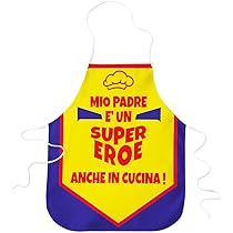 Grembiule Da Cucina Personalizzato Per Festa Del Papà - Design Sei Il Mio Eroe, Regalo Originale Dai Figli - Foto 7