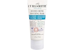 Curlsmith - Hydro Crème Soothing Mask - Après-shampooing profond apaisant végétalien pour tous les types de cheveux, Encourage la croissance (59g)