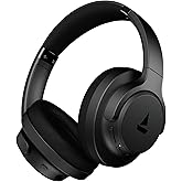 Boat Rockerz 512 ANC,(~40dB) Hybrid ANC, 80H Battery, 40mm Drivers, 40ms Low Latency, ENx Tech,Stream Ad Free Music via App S