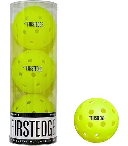 Tanso T40 Pickleball Balls for Outdoor Tournament Play (Pack of 3