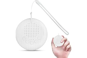 Lyknya - Maquina Ruido Blanco Bebe, Maquina de Ruido blanco bebe con 10 sonidos relajantes, incluyendo ruido blanco y sonidos naturales, Temporizador, Máquina de ruido blanco bebe portatil