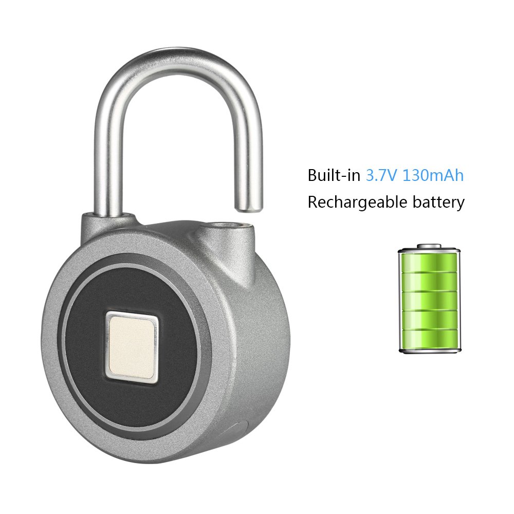 Decdeal BT Fingerprint Smart Lock APP Impermeabile/Impronta Digitale Sblocco Antifurto Porta Lucchetto Serratura Bagagli… - immagine 6