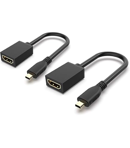 Adattatore Da Micro HDMI A HDMI Standard Convertore Compatibile HDTV Spina HDMI Standard Nera Da Tipo A A Micro HDMI Tipo D Femmina - Foto 12