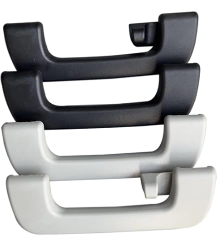 Kit 4 Pièces Poignées De Maintien Toit Intérieur Audi - Noir, Compatible A4, A5, Q3, Q5, Etc.