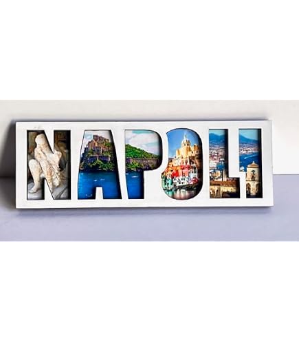 Calamita 3D Per Frigorifero - Isola Di Capri, Napoli, Italia - Souvenir Da Viaggio In Resina, 7,2 X 7,7 Cm
