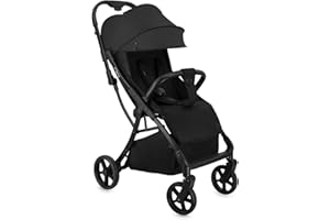 Poussette MoMi PAOLA avec système de pliage automatique, poids enfant jusqu'à 22 kg, harnais de sécurité 5 points, panier shopping jusqu'à 2 kg, toutes les 4 roues avec amortissement, porte-gobelet