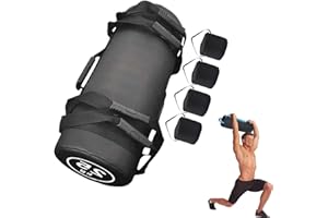 YZBBSH Sandbag Fitness Pesas Ajustables Bolsa de Arena con 6 Asas Bolsas de Arena Entrenamiento Muy Adecuado Levantamiento de Pesas, Correr,Yoga, Mancuernas Power Bag,Sin Relleno