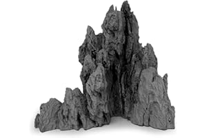 FZONE Aquarium Steine Mini Landschaft mit pH-neutralen, Harz-Seiryu-Stein Aquariumfelsen für Aquascaping