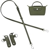 jiesinlov Deri &Ccedil;anta Askısı Yedek &Ccedil;apraz G&ouml;vde Ayarlanabilir Omuz Askıları LONGCHAMP Le Pliage Mini Keseye Uygun (KARANLIK YE