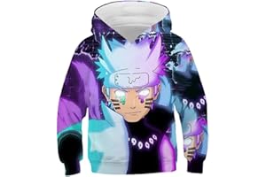 CaoGSH Janpan Anime Kakashi Hoodies Gar?ons Fille Automne Hiver 3D Vêtements -Anime Sweatshirts -s Adolescent Tops
