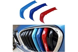 JKGROUP JK Griglia inserst strisce Rene griglia radiatore compatibili con B M W F20 F21 Serie 1 2015-2017 9 barre griglia anteriore Insert Trim M Power Sport Tech Performance Styling Tuning Tuning