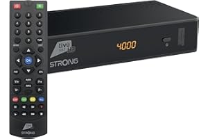 STRONG - Decoder Satellitare SRT7807TIVU - Tivùsat HD con Scheda Tivùsat Inclusa, Funzioni Smart - Tanta TV in HD - Facile da Usare - Nero