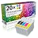Produktbild N.T.T.® 20 x Stück XL Tintenpatronen für Epson Stylus (8 x T1291 , 4x T1292 , 4x T1293 , 4x T1294) mit Chip -- premium Qualität