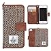 Price comparison product image MONOJOY iPhone SE Case Harris Tweed iPhone 5 5s Wallet Leather Cover