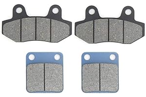 YCTZE 4Pcs Pastilla de freno, Pastilla de freno delantera y trasera Se adapta a 50 90110125140150 Pit para Dirt Bike