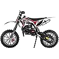 Upgraded 49cc Kids Mini Motorcycle – Gas-Powered Off-Road Pit Bike with Dual Disc Brakes, 10" Anti-Slip Tires & 2-Stroke Engine, Durable Frame for Youth & Beginners (Ages 6-12) Black
