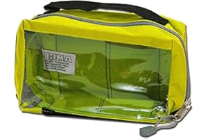 GIMA 1475 E1 Squared Pouch with Window and Handle, Yellow