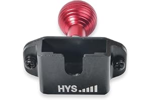 HYS Radio/Mic Holder 25mm/0.98inch Replacement Accessory, Walkie Talkie/Microphone/Mobile Radio Mic 3-In-1 Mount Compatible for Baofeng Quansheng Motorola YAESU Two Way Radio/CB Radio