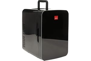 SENSIOHOME 10L Mini Fridge Cooler & Warmer | AC+DC Power - 12v, UK & EU Plug | Compact, Portable and Quiet, For Home, Bedroom, Car, Holiday, Food Drinks Makeup (Black)