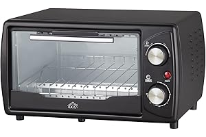 DCG Eltronic MB9809N, Forno elettrico 9 litri 650 watt, Nero, 41x23x24 cm