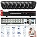 Produktbild OWSOO 16CH Kanal 800TVL CCTV Überwachung DVR Security System HDMI P2P Cloud Network Digital Video Recorder + 8 * Indoor Infrarot-Dome-Kamera + 8 * 60ft Kabel