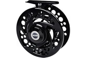 ‎PROBEROS PROBEROS Fliegen Angeln Rolle Fliegenrollen - CNC Bearbeitet Aluminium Legierung Körper - Groß Laube Spule