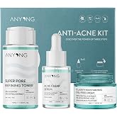 Anyong Akne Karşıtı Ve G&ouml;zenek Sıkılaştırıcı Karma-yağlı Cilt Bakım Kiti (TONİK, SERUM, KREM)/ Azelaik Asit (50 ML + 12 ML + 