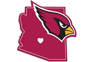 NFL Siskiyou Sports Fan Shop Arizona Cardinals Home State Aufkleber Einheitsgröße Teamfarbe