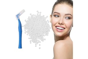 COMIOKE 100gKit de Dientes,Dientes de Carillas Cosméticas, Dentaduras Postizas Instantáneas,Dentaduras Temporales,Carillas Dentales, Carillas Falsa, Postizos de Superior E Inferior Dientes,Cepillos Interdenta