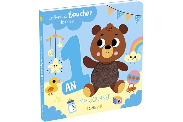 Le livre à toucher de mes 1 an – Livre d'éveil avec 6 matières – À partir de 1 an