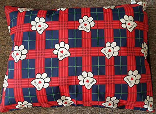 Luxury-LARGE-37-x-27-Dog-Pet-Bed-FILLED-Cushions-Pillows-POLY-COTTON-Stuff-Washable-Cover-with-Removable-ZIP-RANDOM-COLORS-NEW