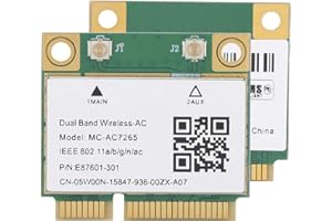 SORANDY Tarjeta de Red PCIe, Tarjeta WiFi de Banda de frecuencia Dual de 2.4G (5G), Adaptador de Red inalámbrico Universal Bluetooth 4.2, para Ranuras para Tarjetas Mini PCIE de Media Altura, computadora